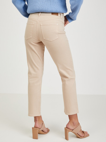 Orsay Beigefarbene Damenjeans Straight Fit ORSAY