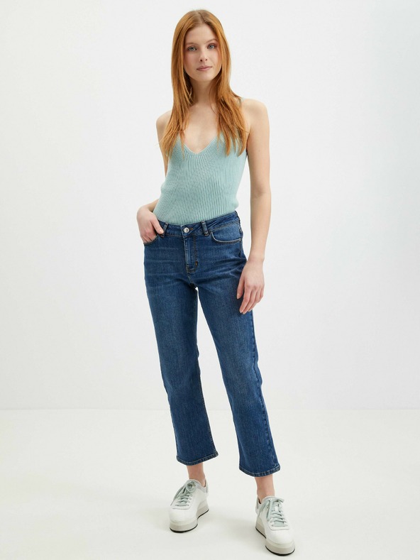 Orsay Dunkelblaue Damenjeans mit gerader Passform ORSAY