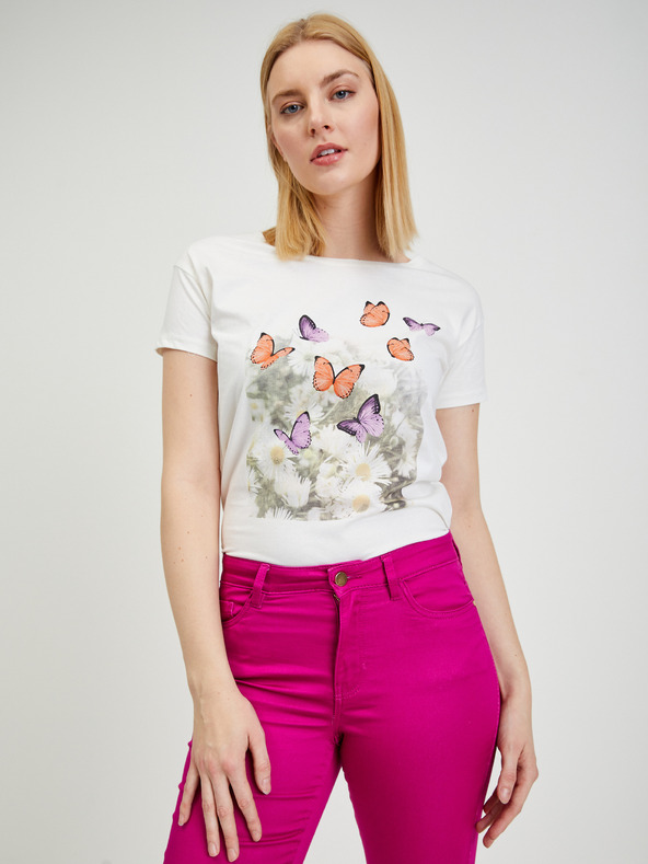 Orsay ORSAY Damenhose dunkelrosa gekürzt