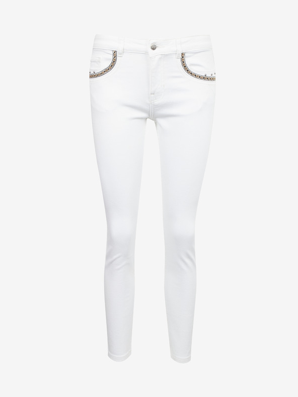 Orsay Weiße cropped Skinny-Jeans ORSAY