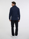 Sam 73 Dunkelblaues Herren-Sweatshirt mit Reißverschluss SAM 73 Lucas