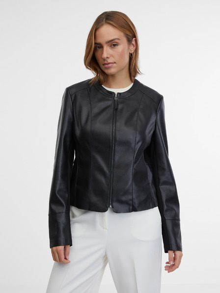 Orsay Schwarze Damen Lederjacke ORSAY