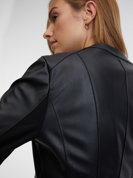 Orsay Schwarze Damen Lederjacke ORSAY