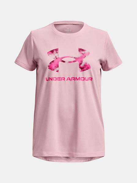 Under Armour Mädchen T-Shirt Under Armour Tech Solid Print Fill BL SSC
