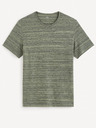 Celio Grün-graues Herren-T-Shirt Celio Gejecte