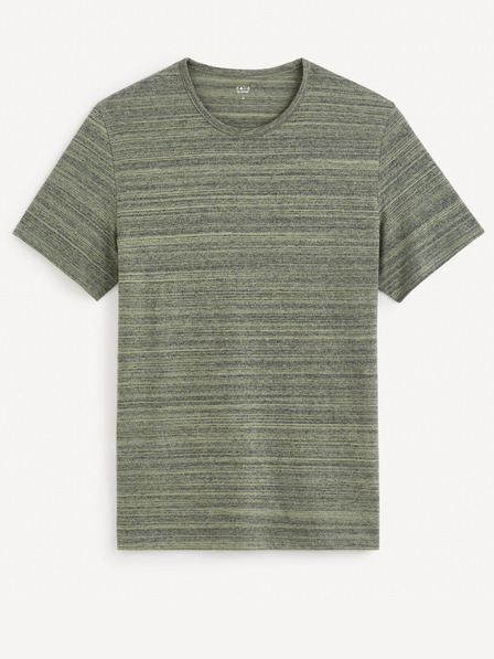 Celio Grün-graues Herren-T-Shirt Celio Gejecte