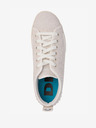 Diesel Diesel Merley Creme Damen Leder Plateau Turnschuhe
