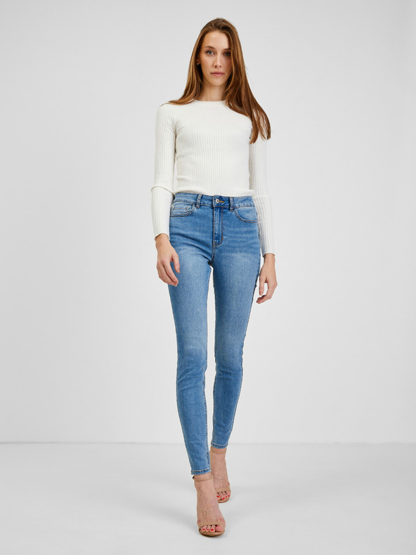 Orsay Hellblaue Skinny-Fit-Jeans für Damen ORSAY
