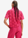 Desigual Dunkelrosa Desigual Siena Damen-Spitzenhemd