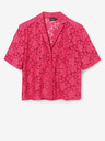 Desigual Dunkelrosa Desigual Siena Damen-Spitzenhemd