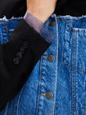 Desigual Schwarze und blaue Desigual Wheeler Jeansjacke für Damen