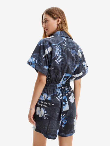 Desigual Dunkelblauer gemusterter Damen Jumpsuit Desigual Napoles