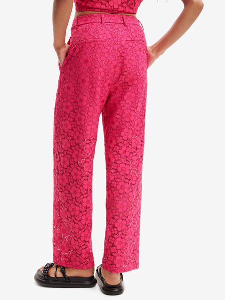 Desigual Dunkelrosa Desigual Damen-Spitzenhose Dharma