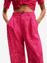 Desigual Dunkelrosa Desigual Damen-Spitzenhose Dharma