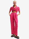 Desigual Dunkelrosa Desigual Damen-Spitzenhose Dharma