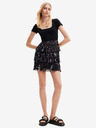 Desigual Schwarzes geblümtes Damenkleid Desigual San Francisco