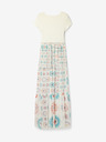Desigual Weißes gemustertes Maxikleid für Damen Desigual Galiana