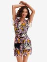 Desigual Rosa gemustertes Damenkleid Desigual x M. Christian Lacroix Cadiz