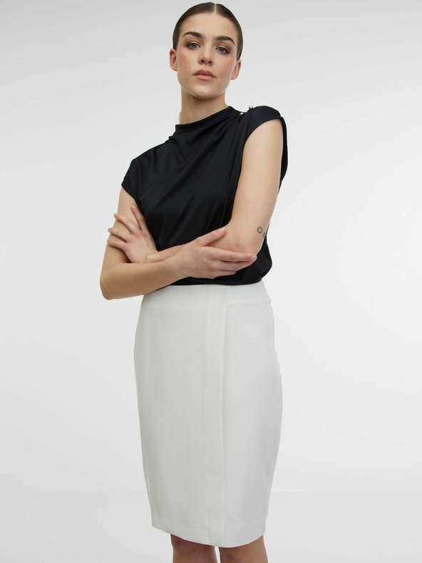 Orsay Cremefarbener  Damen-Rock ORSAY