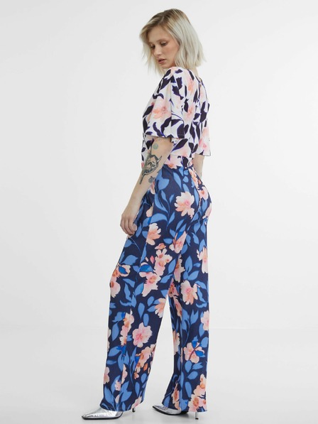 Orsay Dunkelblauer Damen-Blumen-Overall ORSAY