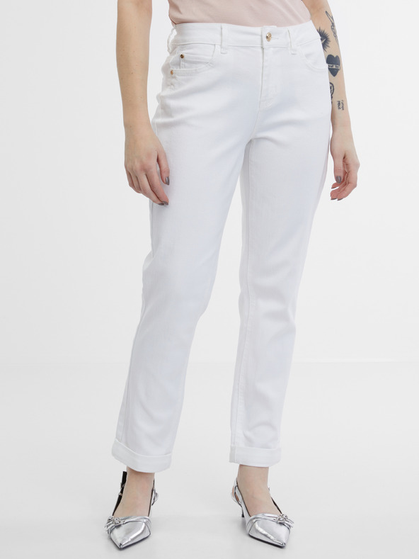 Orsay Weiße Damen Boyfriend Jeans ORSAY