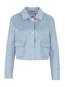 Orsay Blaue Damenjacke aus Veloursleder ORSAY