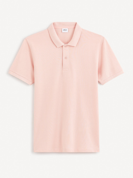 Celio Hellrosa Herren-Poloshirt Basic Celio Teone