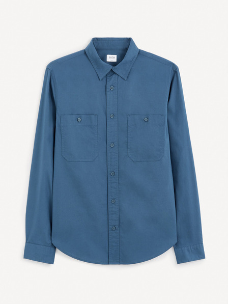 Celio Dunkelblaues Herrenhemd Celio Gagusti2
