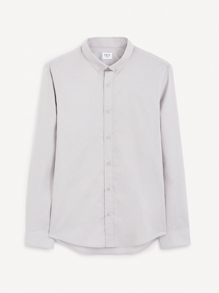 Celio Hellgraues Herrenhemd Celio Gaop