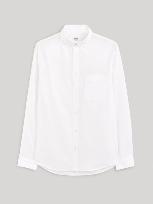 Celio Weißes Herrenhemd Celio Gaopur