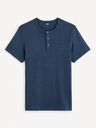 Celio Dunkelblaues Herren-Basic-Hemd Celio Genperle