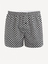 Celio Schwarze gemusterte Shorts für Herren Celio Giwodam