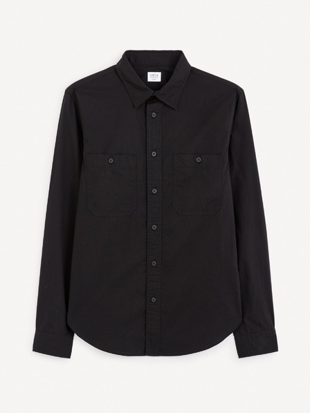 Celio Schwarzes Herrenhemd Celio Gagusti2