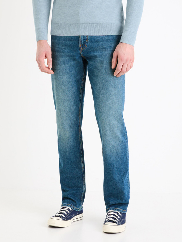 Celio Blaue Herrenjeans Straight Fit Celio C5