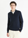 Celio Dunkelblauer Herren-Basic-Pullover Celio Gecotont