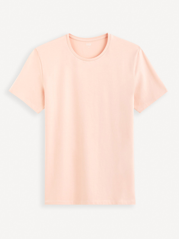 Celio Rosa Herren-Basic-Shirt Celio Neunir