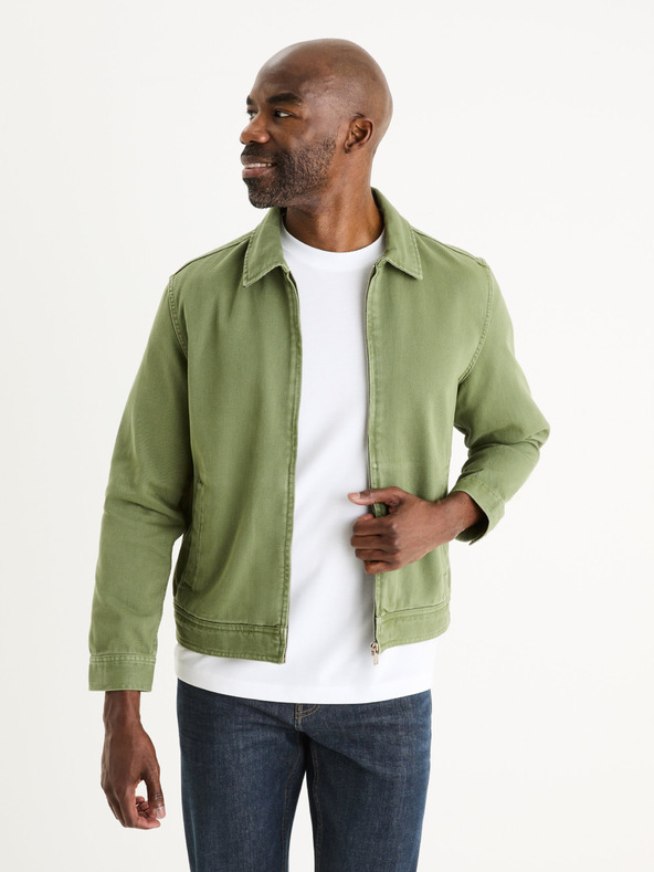 Celio Grün Herren Celio Gudean Denim Jacke