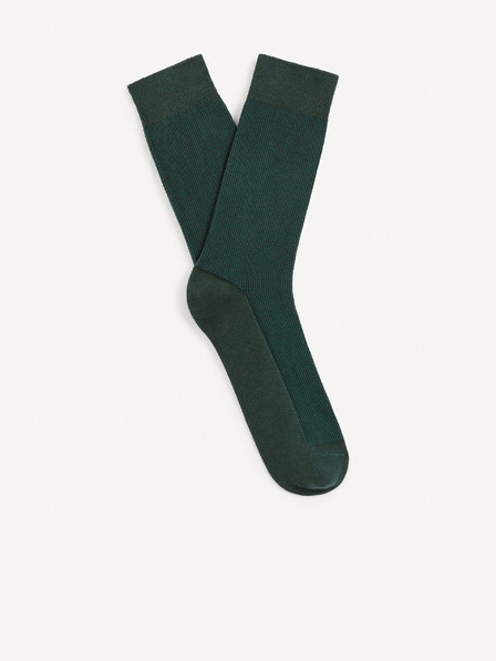 Celio Dunkelgrüne Herrensocken Celio Sipique