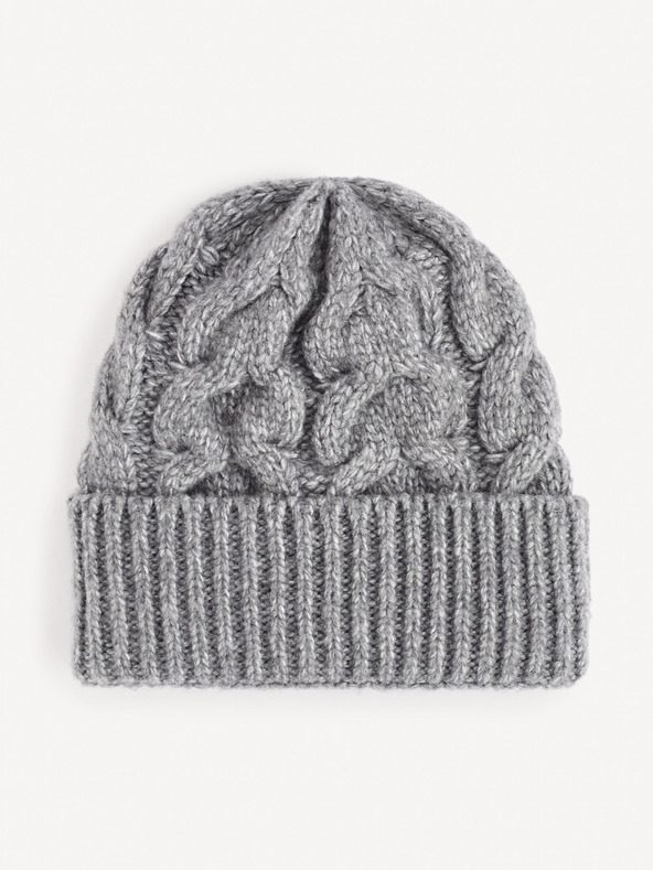 Celio Graue Herren-Wintermütze Celio Fibeasnow