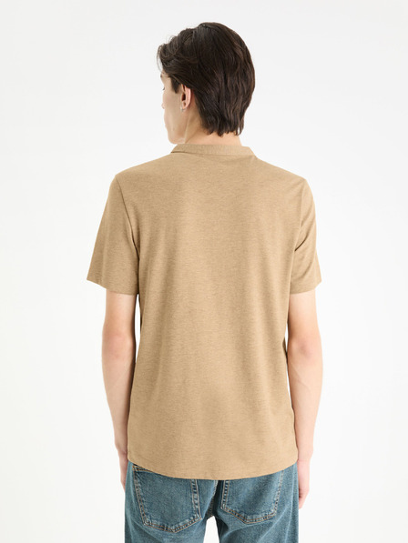 Celio Beigefarbenes Herren-T-Shirt Celio Cegeti