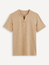 Celio Beigefarbenes Herren-T-Shirt Celio Cegeti