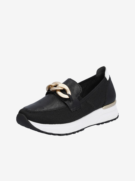 Rieker Schwarze Damen-Slipper Rieker