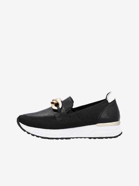 Rieker Schwarze Damen-Slipper Rieker