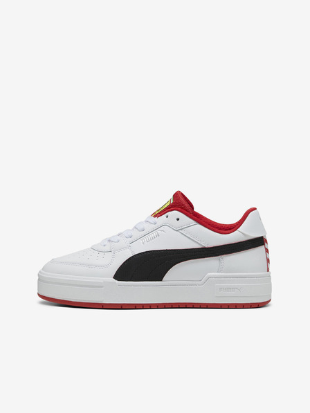 Puma Weiße Leder Turnschuhe Puma Ferrari CA Pro