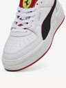 Puma Weiße Leder Turnschuhe Puma Ferrari CA Pro
