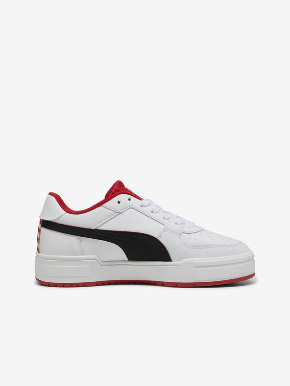 Puma Weiße Leder Turnschuhe Puma Ferrari CA Pro