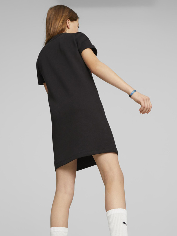 Puma Schwarzes Puma ESS+ Logo Kleid für Mädchen