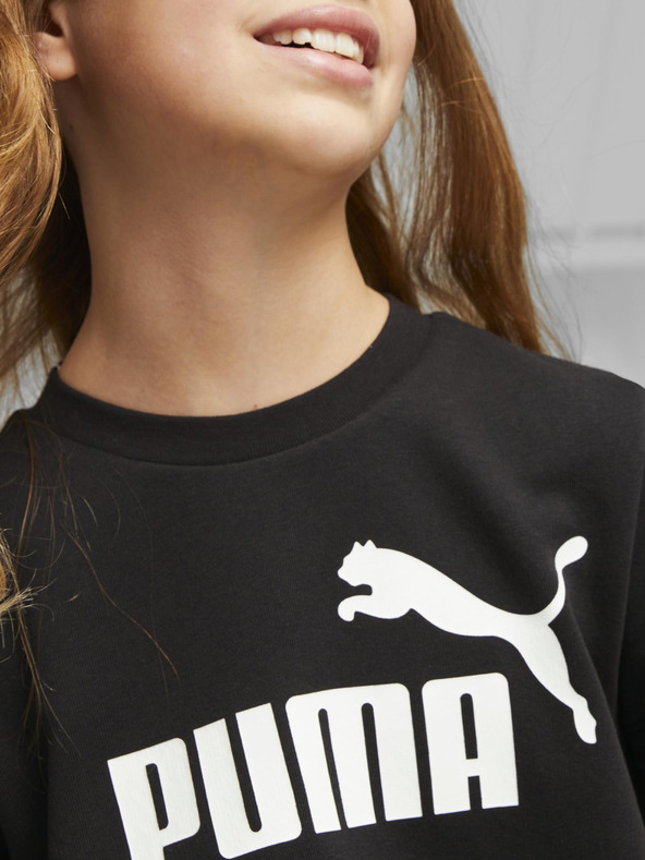 Puma Schwarzes Puma ESS+ Logo Kleid für Mädchen