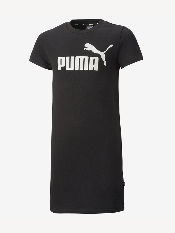 Puma Schwarzes Puma ESS+ Logo Kleid für Mädchen