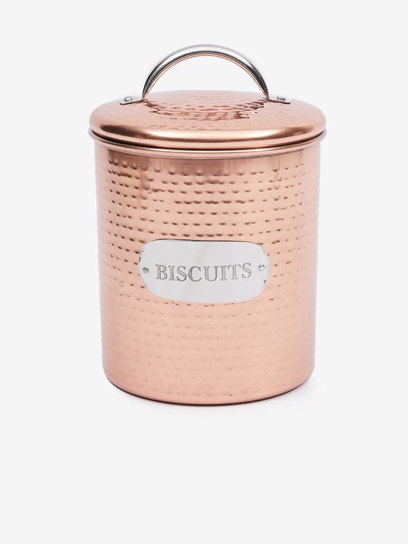 SIFCON Keksdose aus rostfreiem Stahl in Rosa und Gold SIFCON